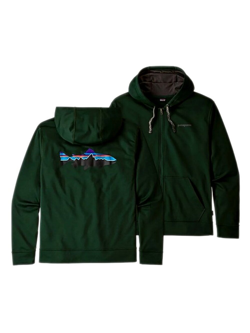 Patagonia Sweatshirt Hoodie Fitz Roy Trout
PolyCycle Full-Zip Hoody Green Small